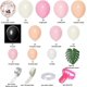 thumbnail image 2 of 132Pcs Pink Balloons Arch Garland Kit, Blush Peach Pastel Orange Tropical Flamingo Balloons for Girls Wedding Birthday Baby Shower Party Decorations, 2 of 4