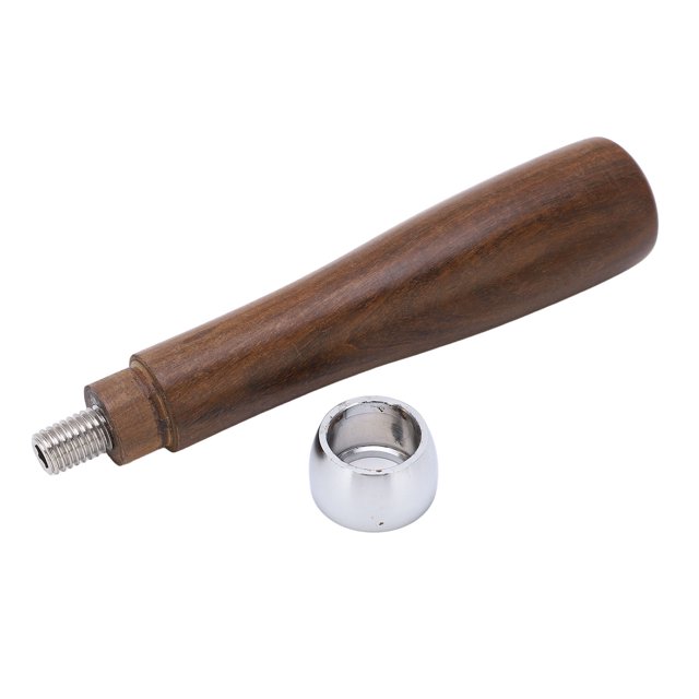 Mango de filtro de café con rosca M10, mango ergonómico de madera portátil para filtro de café para cafetería
