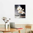 thumbnail image 2 of JRXY  White Butterfly Orchid Flower Wall Art Abstract  Picture Canvas Print Wall Painting Modern Artwork Wall Décor for Bedroom Living Room Bathroom Office pattern1, 2 of 4