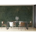 thumbnail image 2 of Muravie Dark Green Flower Silhouette Wallpaper, 2 of 3
