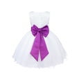 thumbnail image 3 of iEFiEL Kids Toddler Girls Navy Blue Flower Girls Dress Formal Wedding Pageant Party Dress, 3 of 7