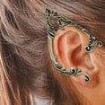 thumbnail image 4 of Elf Ear Unique Ancient Alloy Metal Hollow Gifts Fashiring for Gold Right, 4 of 8
