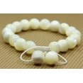 thumbnail image 2 of Angelstones Perles Rondes en Nacre 10mm Macramé Tressé Réglable Bracelets Chakra Reiki 7-9 Pouces Unisexe, 2 of 2