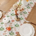 thumbnail image 4 of Fall Table Runner 13 x 72 Inch, Blue Green Maple Leaves Dining Table Seasonal Decor for Autumn, Thanksgiving, Parties, Kitchen Farmhouse, Dinner, 4 of 6