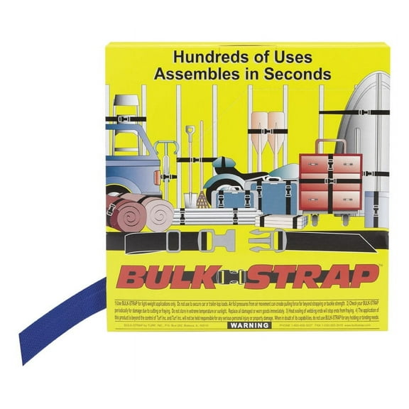 Bulk-Strap Webbing,Polypropylene,1 1/2" W,Blue P15300BL