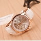 thumbnail image 1 of Reloj de cuarzo para mujer, reloj deportivo de cuarzo con disco multipuntero y correa de cristal azul claro., 1 of 2