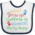 thumbnail image 3 of Inktastic Optometrist Like Daddy Boys or Girls Baby Bib, 3 of 4