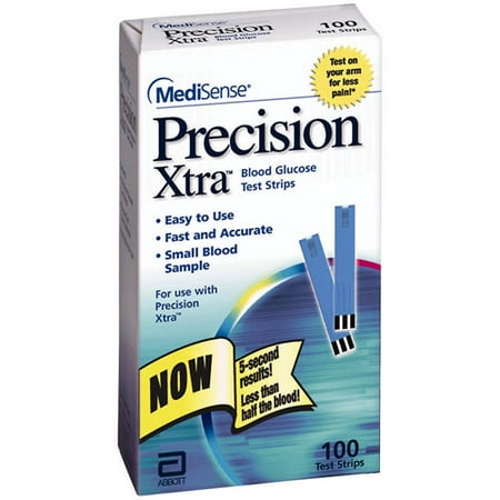 on blood strips test glucose Strips Test 100 Precision Xtra Glucose Each Blood