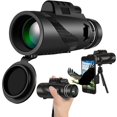 thumbnail image 1 of 80x100 High Power Monocular Telescope - Compact & Portable High Definition Monocular For Adults With Low Night Vision, 1 of 4
