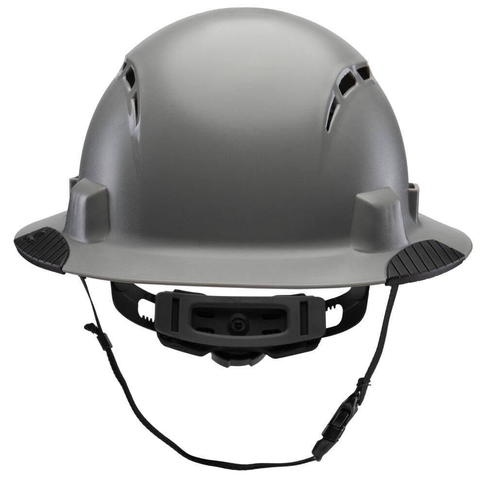 Lift Safety Idax Full Brim - Vented Hard Hat, Gray