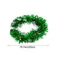 thumbnail image 2 of Tarmeek Christmas Snowflake Tinsel Garland Metallic Twist Hanging Garland with Snowflake Glitter Thick Tinsel Garlands Xmas Tree Decorations for Xmas Tree Fireplace Home Indoor Outdoor Decor, 2 of 8