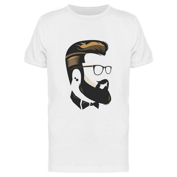 Stylish Hipster Man T-Shirt Men -Image by Shutterstock, Male Medium