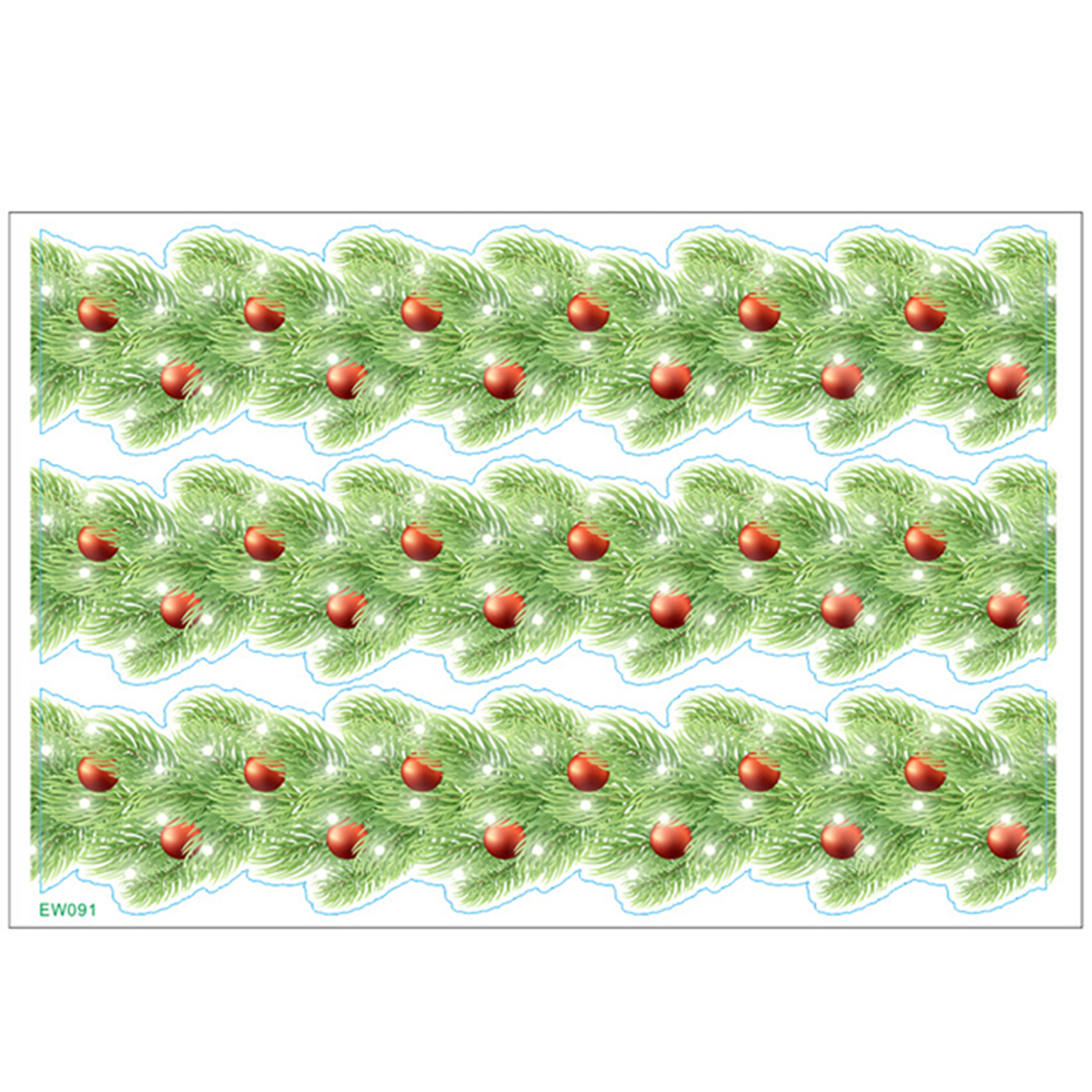 5/10pcs PVC Border Window Sticker Removable Vine Pattern Wall Waist