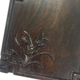 thumbnail image 4 of Mano Tallada Ebony Coaster Holder Tea Ceremony Accesorio Orquídea, 4 of 9