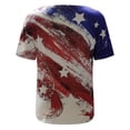 thumbnail image 4 of IROINNID Women's V-Neck T-Shirt Short Sleeve 4th Of July Top Casual Blouse Tops USA 4th Of July, 4 of 7