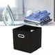 thumbnail image 4 of Black Fabric Organizer with Two Handles, Foldable Storage Bins, Baskets for Home, Bedroom, Toys and Clothes., 4 of 4