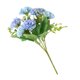 thumbnail image 4 of Bewildely Ramo de claveles artificiales, decoración de simulación, decoración para el hogar y la Oficina, flor de tela Flores artificiales azul, 4 of 6
