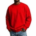 thumbnail image 3 of GrmtClth Men's Crewneck Sweatshirt Long Sleeve Fall Pullover Tops Loose Fit Athletic Comfy Basic Shirts Lightweigt All Season L, 3 of 10