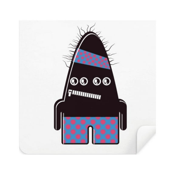 Universe And Alien Black Monster Glasses Cloth Screen Cleaner Suede Fabric 2 Pack