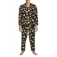 thumbnail image 3 of Balery Flower Butterfly Pijama para Hombre de Dos Piezas con Manga Larga, Conjunto de Dormir y Descanso Suave con Bolsillos-XX-Large, 3 of 7