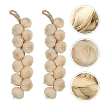 MLINS 3Pcs Artificial Garlic Ornaments for Garden and Kitchen Theme Parties Lifelike Vegetable