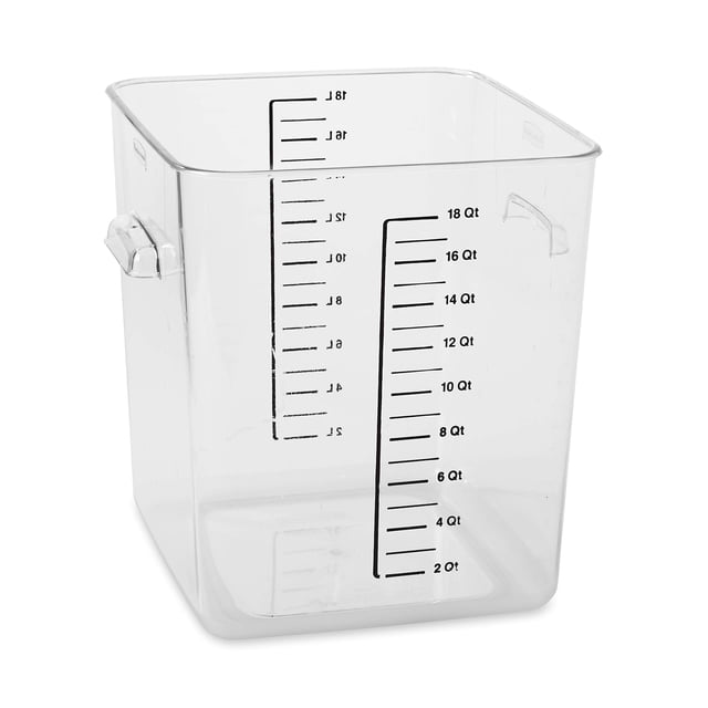 Recipiente de almacenamiento de alimentos Rubbermaid 18L para cocina transparente