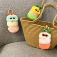 thumbnail image 4 of Lindo llavero de oruga, muñeco de peluche de dibujos animados, colgante para bolso, llavero creativo para coche, pequeño regalo, 4 of 6