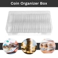 thumbnail image 4 of CIMAXIC 40 Pcs Capsules Porte-Pièces Rondes en Plastique Transparent avec Boîte de Rangement, 1.97"X1.97"X0.2", 4 of 5