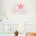 thumbnail image 4 of JUMRHFAN 2 Pcs Wall Sticker Princess Sleep Here 13.4 Inch Little Crown Star Art Quotes Wall Decal Decor for Living Room Bedroom, 4 of 8