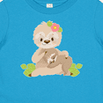 thumbnail image 4 of Inktastic Sloth Mom with Baby Sloth and Flowers Boys or Girls Baby T-Shirt, 4 of 5