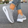 thumbnail image 4 of Tennis Shoes for Women 2026 Breathable Flat Air Cushion Orthopedic Lace up Sneakers Lightweight Walking Athletic Running Shoes Gray Size 8, 4 of 6