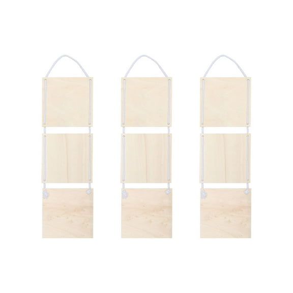 Zehuanyu 3 Pcs Hanging Decor Display Easel Child 15*15*0.4cm