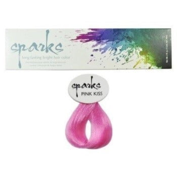 Sparks Long Lasting Bright Hair Color, Pink Kiss, 3 (Best Bright Blue Hair Dye)