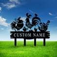thumbnail image 4 of Custom Name Metal Garden Animal Farm Chicken Statues Decorative Lawn Statue Stakes for Home Outdoor Garden Yard Sign Plaque Art Decor, 4 of 6