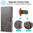 thumbnail image 5 of Case for iPhone 12 Mini, PU Leather Wallet Folio Flip Magnetic Buckle Slim Back Cover Built-in Card Holder Slot and Stand for iPhone 12 Mini 5.4 Inch (Grey), 5 of 7