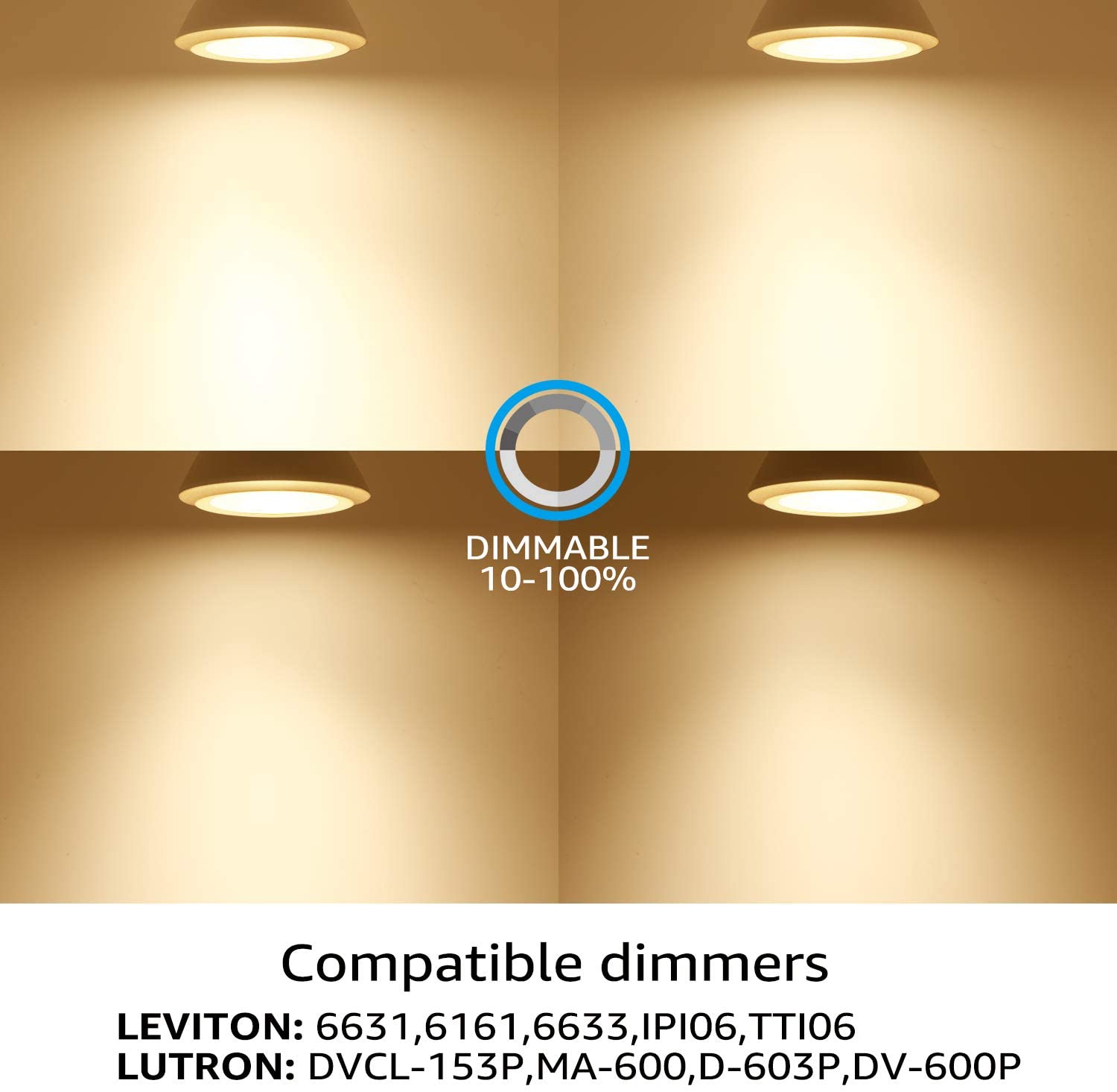 TORCHSTAR PAR38 LED Light Bulbs, Dimmable 18 Watts(100W Equivalent), E26 Base, UL-Listed, 3000K Warm White, Pack of 4