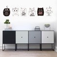 thumbnail image 4 of CAROOTU Cute Cat Wall Sticker Romantic Bedroom Home Wall Mural Customize Wallpaper, 4 of 5