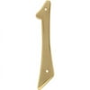 Hillman 847043 4-Inch Nail-On Traditional Solid Brass House Number 1
