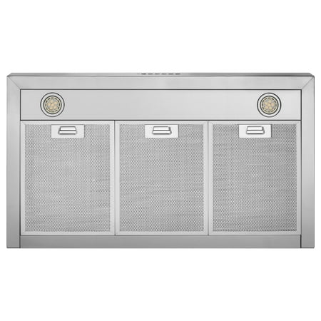 GE - Designer 36" Convertible Range Hood - Stainless steel