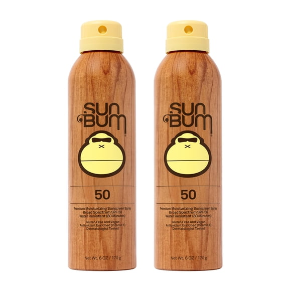 Spray corporal con protección solar Sun Bum Original SPF 50, 177 ml, paquete de 2