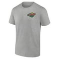 thumbnail image 2 of Men's Heather Gray Minnesota Wild Glory Skates T-Shirt, 2 of 3