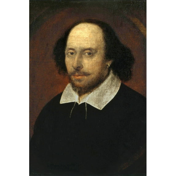 24x36 gallery poster, Chandos Portrait of William Shakespeare
