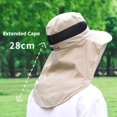 thumbnail image 5 of Mosquito Head Net Hat Wide Brim Insect Protection Hat Breathable Sun Hat for Fishing Gardening Hiking Camping, 5 of 7