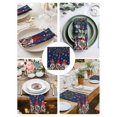 thumbnail image 3 of Navy Blue Gnomes Christmas Cloth Napkins Set of 8 Reusable Dinner Napkins, Xmas Ball Gifts Snowflake Cocktail Napkin Washable Table Napkins for Wedding/Holiday Party/Baby Shower 20"x20", 3 of 7