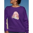 thumbnail image 2 of Manga Schoolgirl Kyun? Sweatshirt Women -Image by Shutterstock, Female Small, 2 of 4