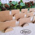 thumbnail image 2 of 20 Soportes Para Tarjetas De Lugar De Madera Rústica, Soporte Para Tarjetas De Números De Mesa De Boda, Soporte Para Tarjetas, Soporte De Madera Para Decoración De Fiestas, Clip Para Notas, Soporte Pa Muyoka Hogar, 2 of 6