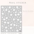 thumbnail image 5 of UDIYO Nail Art Sticker Self-adhesive White Flower Decal Ultra Thin Nails Art Tip Decoration 2D Sticker Manicure Supplies, 5 of 7