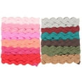 thumbnail image 1 of 2 Rolls Wave Bending Fringe Trim Ribbon Wavy Ribbons Wrapping Ribbon Fabric Ribbon for DIY Accessories, 1 of 8