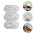 thumbnail image 3 of 3pcs Aluminum Foil Pan with Lids Rectangle Baking Pans Heating Tinfoil Pots, 3 of 8