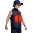 thumbnail image 3 of Dark Royal Blue 9 Zones Heated Cami Tank Thermal with Hood Lounge Puffer Jackets for Children Boy Girl Winter Fall Sleeveless Collared Neck Vest Down Jackets Hoodies Outfit Kid 2025 XXL, 3 of 9